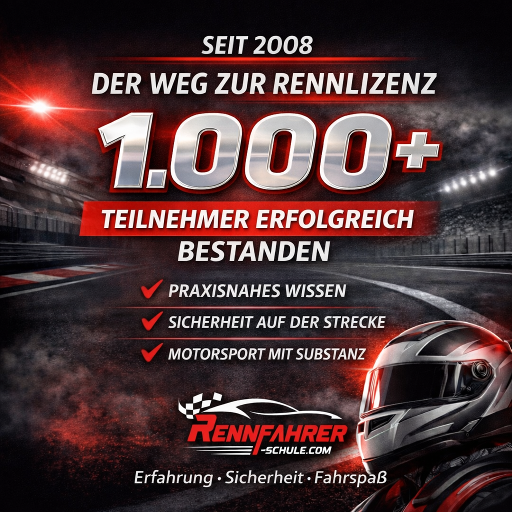 🏁 Seit 2008: Über 1.000 Teilnehmer erfolgreich zur Rennlizenz begleitet